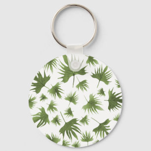Canary Vine Leaves Key Ring