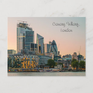 Canary Wharf London Architecture Postcard