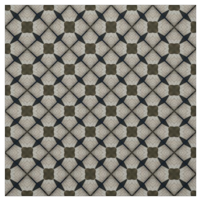 Canary Yellow and Dark Brown Upholstery Fabric (Swatch)