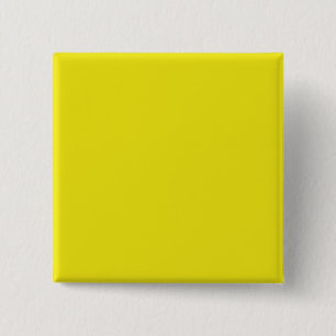 Canary Yellow Bright Fashion Colour Trend 2014 15 Cm Square Badge
