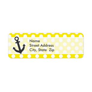 Canary Yellow Polka Dots; Anchor