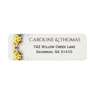 Canary Yellow Romantic Freesia  Floral Wedding