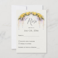 Canary Yellow Romantic Freesia Floral Wedding