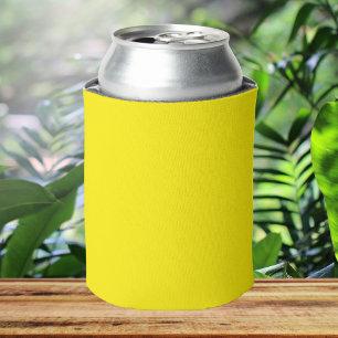 Canary Yellow Solid Colour Can Cooler