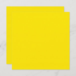Canary Yellow Solid Colour  Card