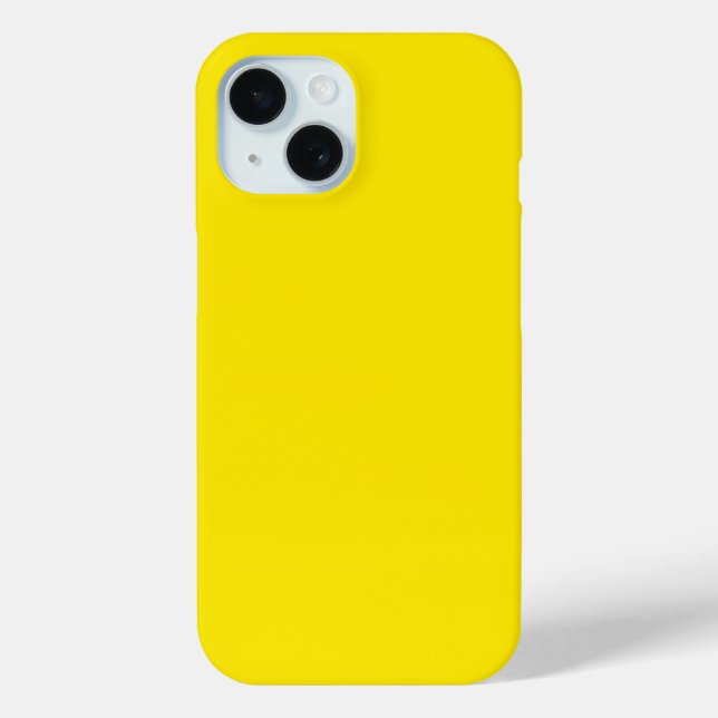 Canary Yellow Solid Colour Case-Mate iPhone Case (Back)