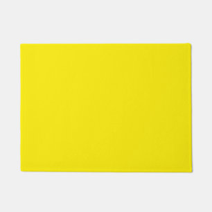 Canary Yellow Solid Colour Doormat