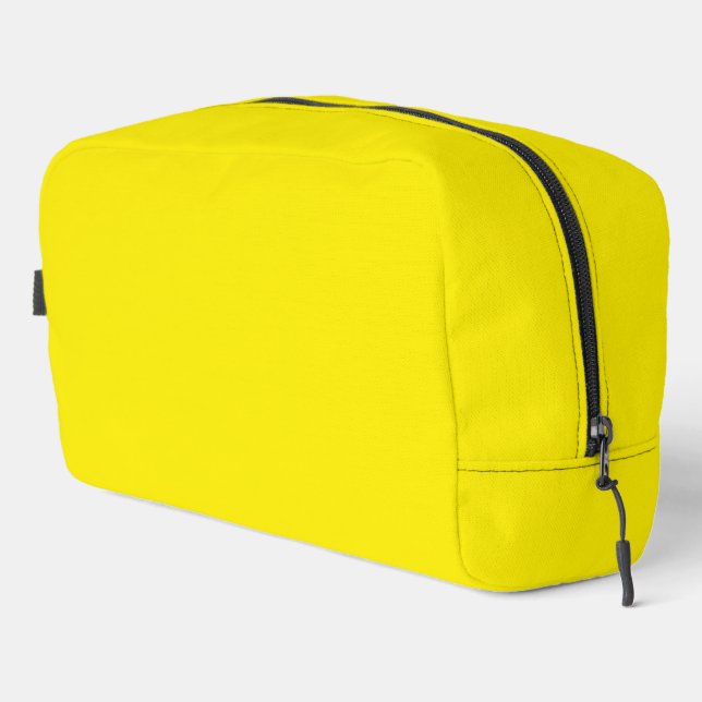 Canary Yellow Solid Colour Dopp Kit (Right Corner)