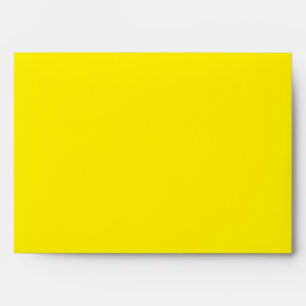 Canary Yellow Solid Colour Envelope