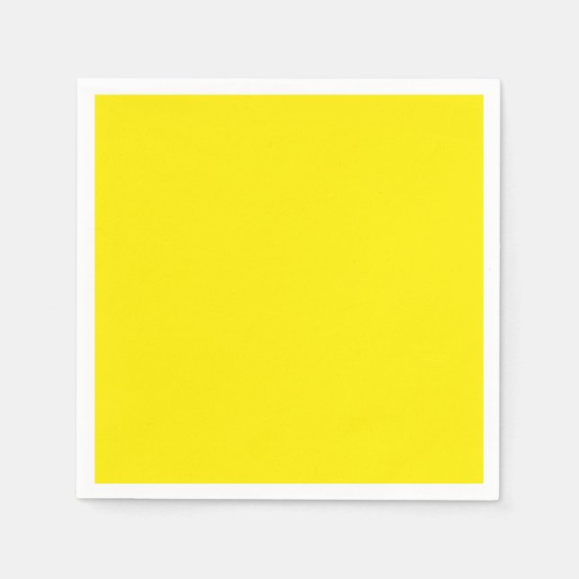 Canary Yellow Solid Colour Napkin (Front)