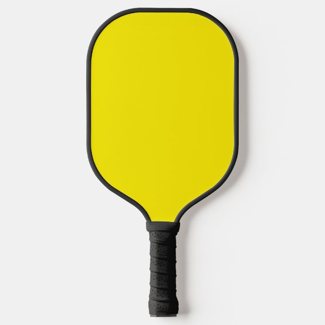 Canary Yellow Solid Colour Pickleball Paddle (Front)