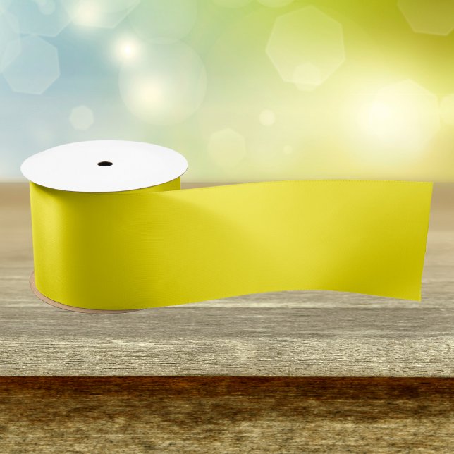 Canary Yellow Solid Colour Satin Ribbon (Creator Uploaded)