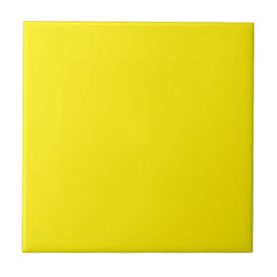 Canary Yellow Solid Colour Tile