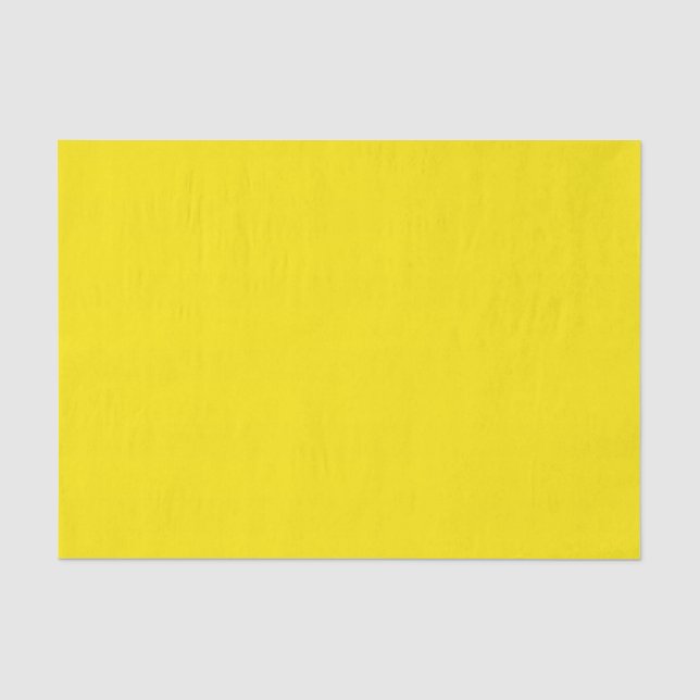 Canary Yellow Solid Colour Tissue Paper (Front)