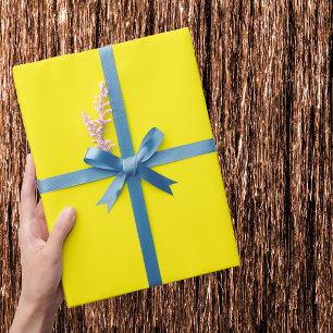 Canary Yellow Solid Colour Wrapping Paper