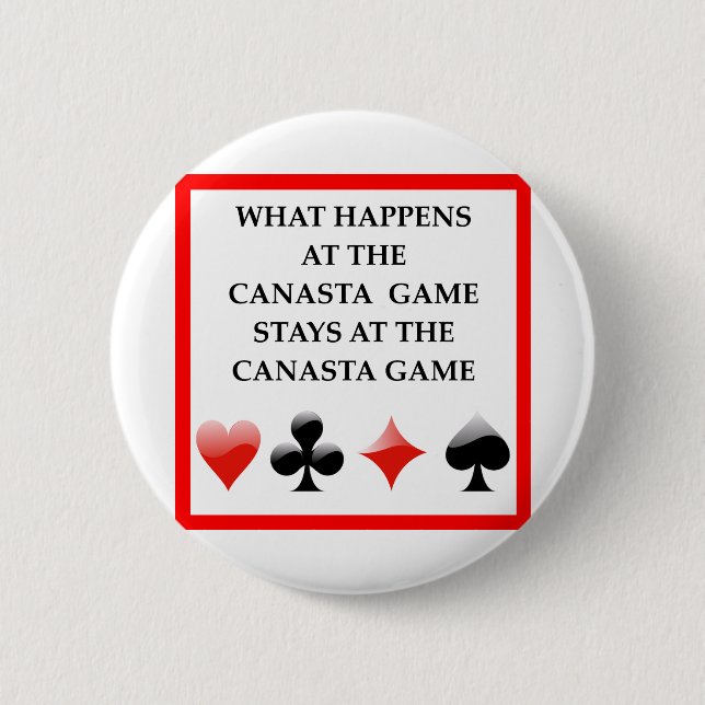 CANASTA 6 CM ROUND BADGE (Front)