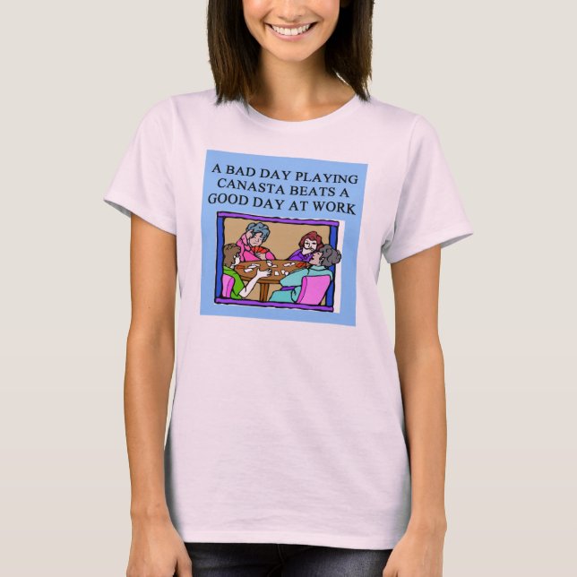 canasta game player T-Shirt (Front)