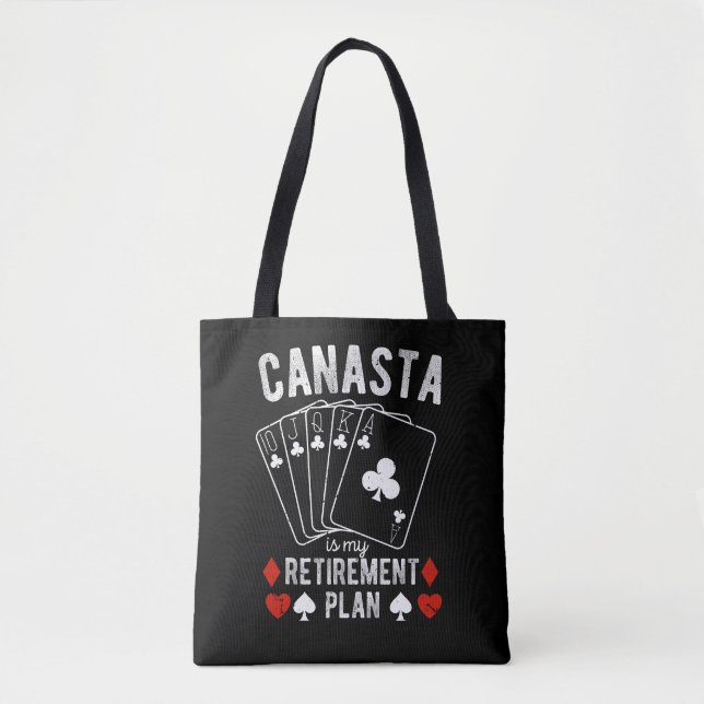 Canasta is my retirement plan tote bag (Front)