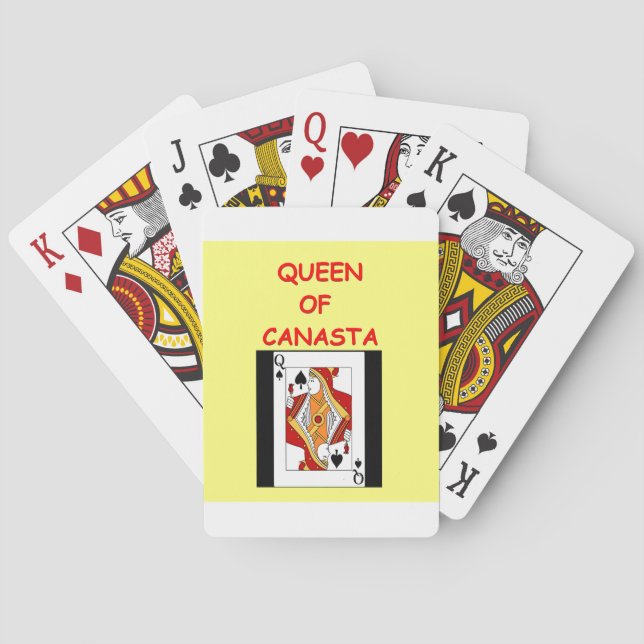 canasta joke 6 playing cards (Back)