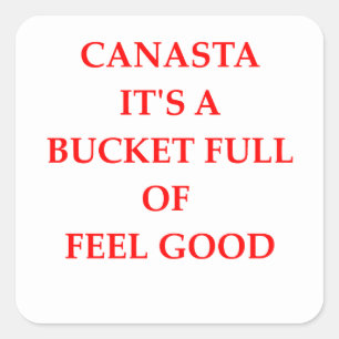CANASTA SQUARE STICKER