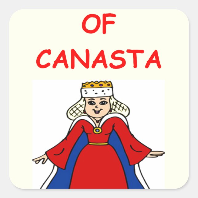 canasta square sticker (Front)