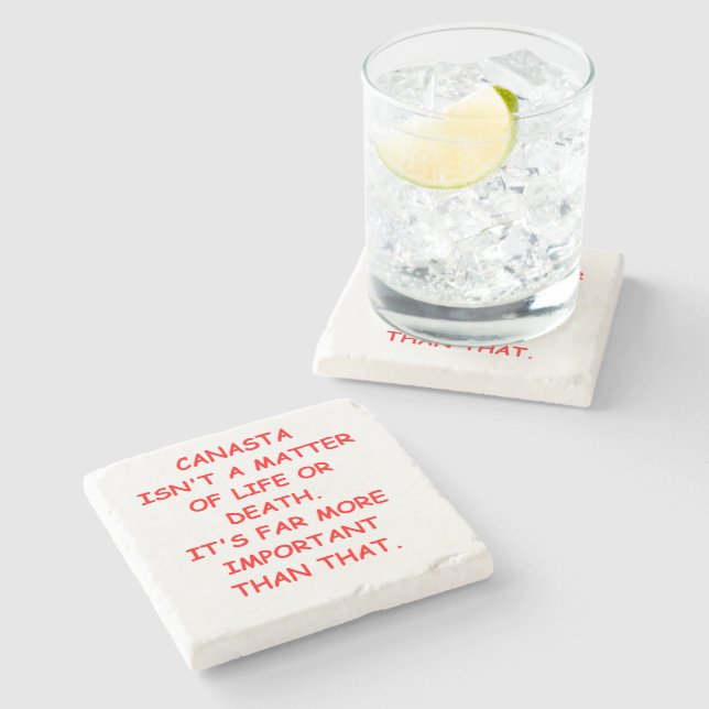 canasta stone coaster (Side)
