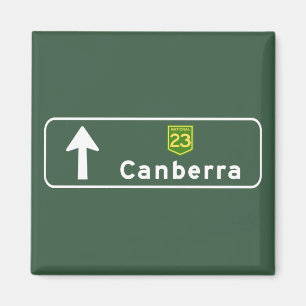 Canberra, Australia Road Sign Magnet