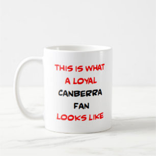 canberra fan, loyal coffee mug