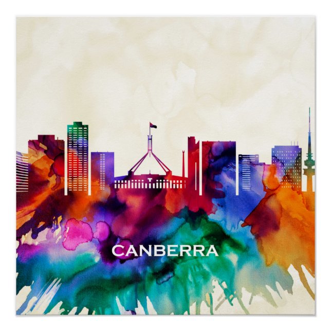 Canberra Skyline Poster (Front)