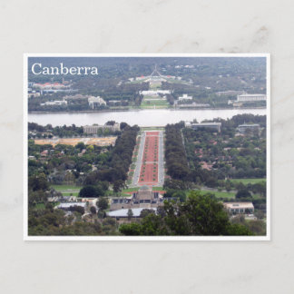 canberra view postcard