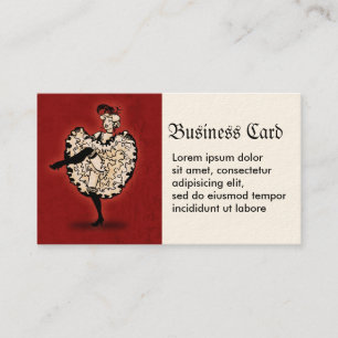 Cancan Dancer Business Card