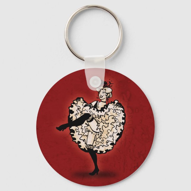 Cancan Dancer Key Ring (Front)