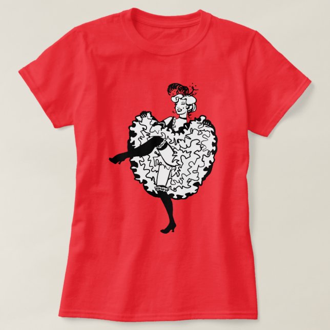 Cancan Dancer T-Shirt (Design Front)