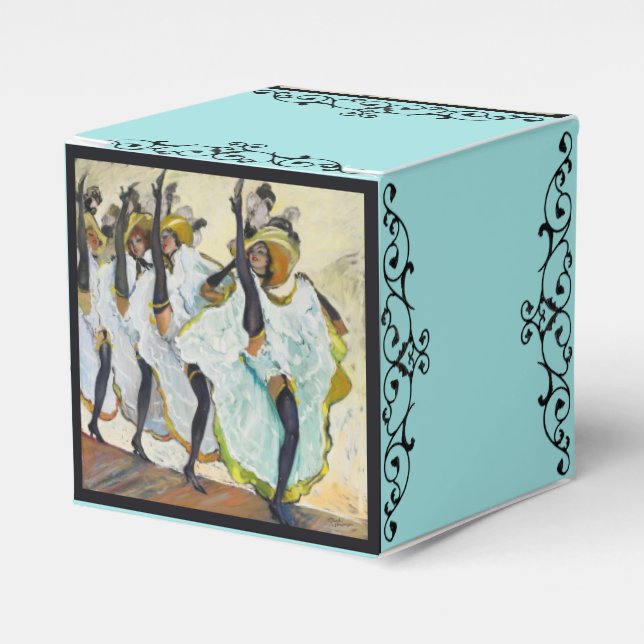 Cancan Dancers Favour Box (Front Side)