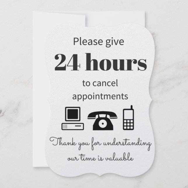 Cancellation notice (Front)