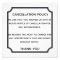 Cancellation policy poster for salon or spa