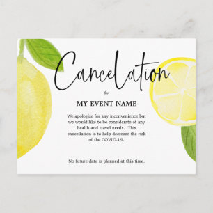 Cancellation Postcard COVID-19