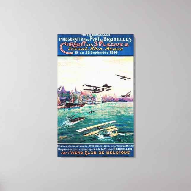 Cancelled Float Plane Promotional Poster Canvas Print (Front)