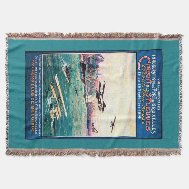 Cancelled Float Plane Promotional Poster Throw Blanket (Front)