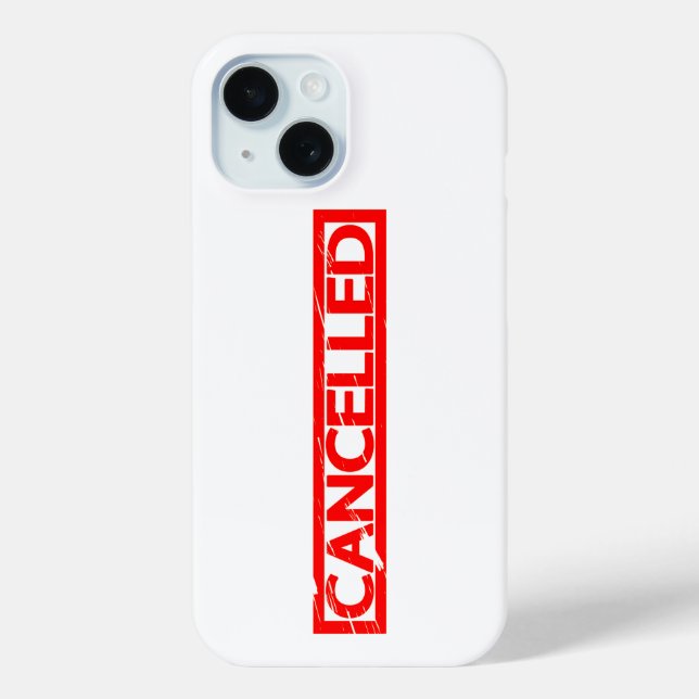 Cancelled Stamp Case-Mate iPhone Case (Back)