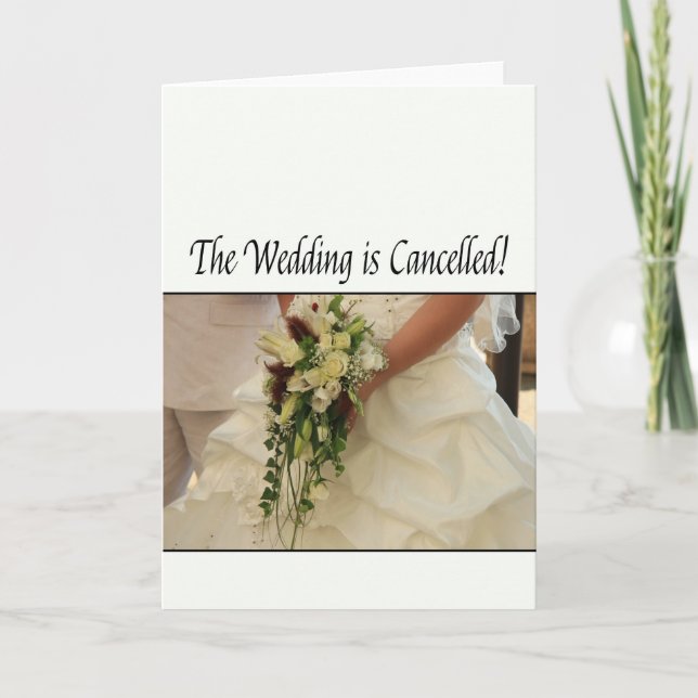 Cancelled Wedding Announcement (Front)