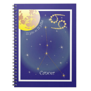 Cancer 22 juin au 22 juillet Notizheft Spiral Notebook