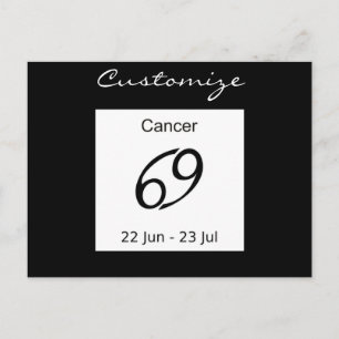 Cancer 69 Zodiac Sign Thunder_Cove Postcard