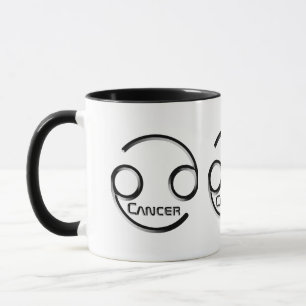 CANCER, Abstract Design of the Zodiac Sign, Mug