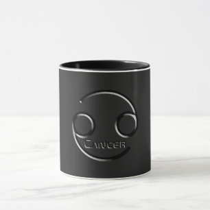CANCER, Abstract Design of the Zodiac Sign, Mug