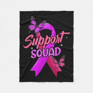 Cancer And Domestic Violence Awareness Butterfly Fleece Blanket