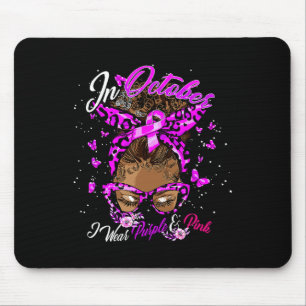 Cancer And Domestic Violence Awareness Month Famil Mouse Pad