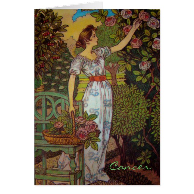 "Cancer" Astrology Sign Card (Front)