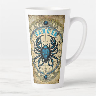 Cancer astrology sign latte mug