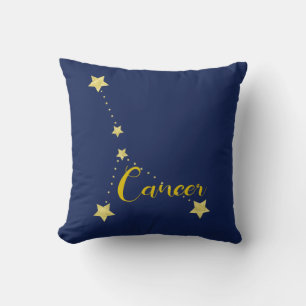 Cancer Astrology with Constellation of Stars Cushion